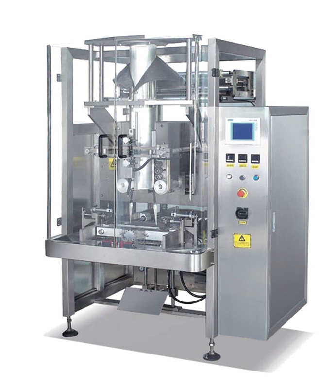 VFFS Auto Weighing Filling Dan Sealing Machine 2.2KW Untuk Makanan Ringan Bantal Bagging