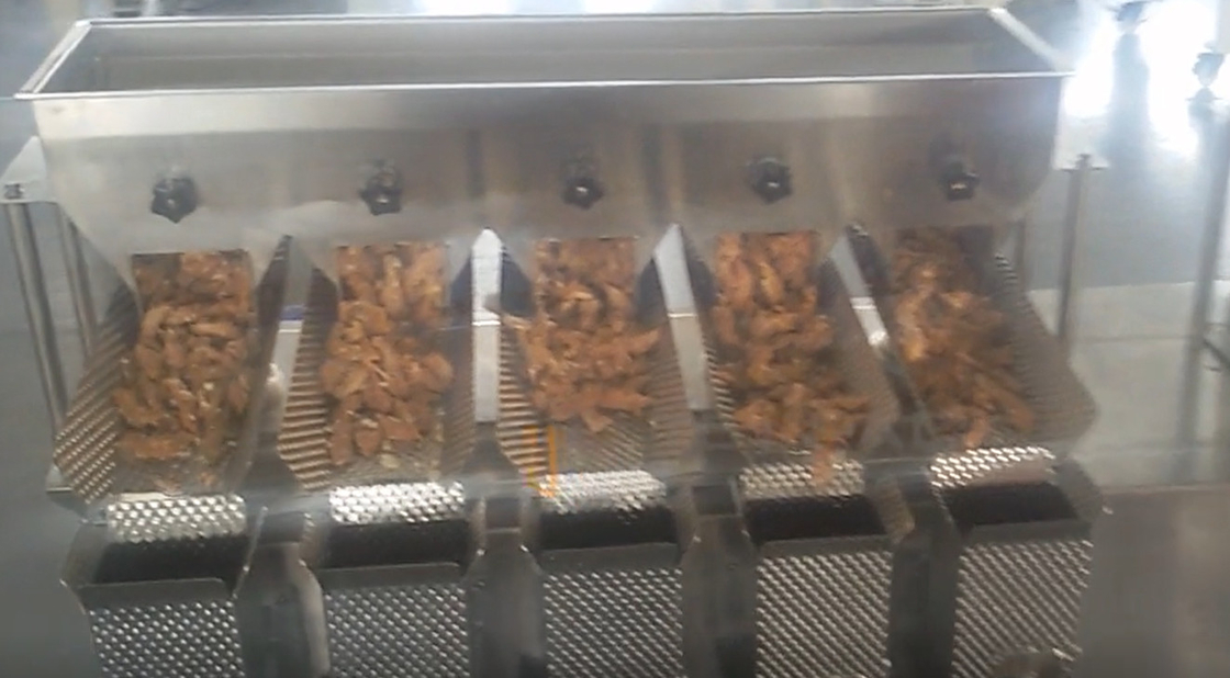 Kontrol MCU Multi Head Weigher Untuk Daging yang Dimasak Mengisi Makanan Cepat Saji 50 Bag / Min