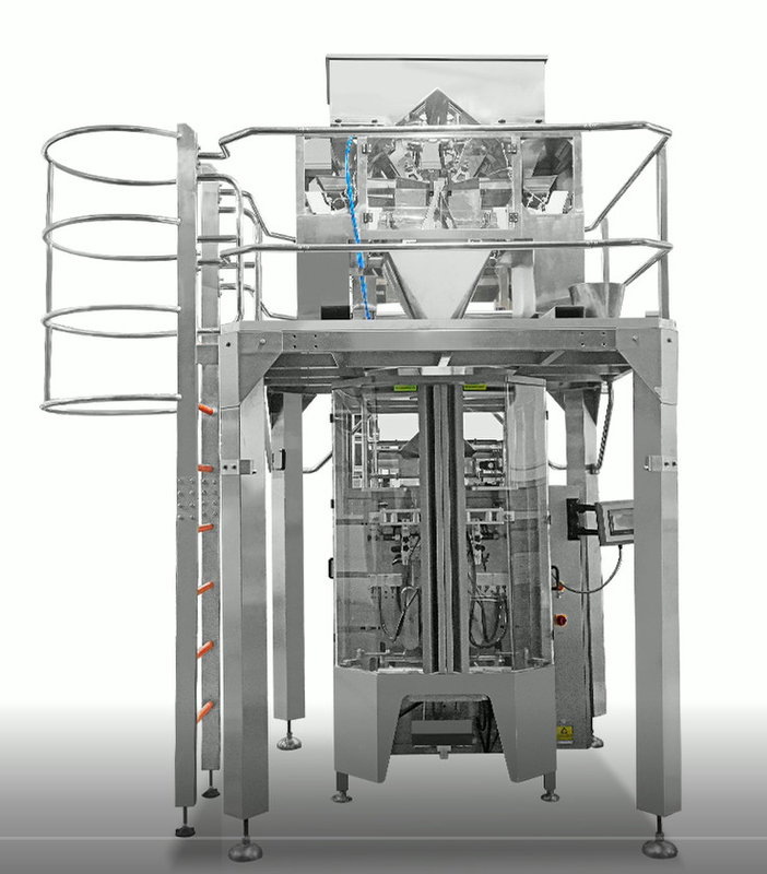 Automatic Four Head Linear Weigher SUS304 35BMP Untuk Menimbang 1000g Produk