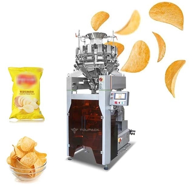 SS316 Multihead Weigher Packing Machine Udang Kentang Buah Dan Keripik Sayuran Penimbangan Kuantitatif