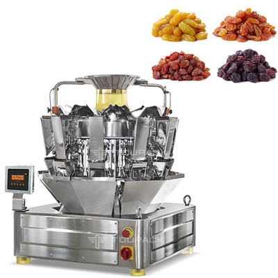 32 Head Blending Automatic Multihead Weigher Mesin Pengisi Dan Pengepakan Kismis Buah Kering