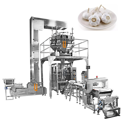OEM Otomatis Mesin Menimbang Pouch Bean Sprout Koriander Kentang Bawang Putih Baby wortel Packing Machine