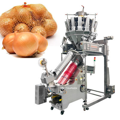 Otomatis Potato Mesh Bag Clipping Packing Machine Net Bag Packing Machine Untuk Buah Sayuran