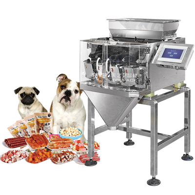 Makanan Hewan Hewan basah Dan Makanan Hewan Kering Multihead Weigher Packing Machine Makanan Anjing Kucing Berat 120g 240g 400g 1kg Bag Packing Machine