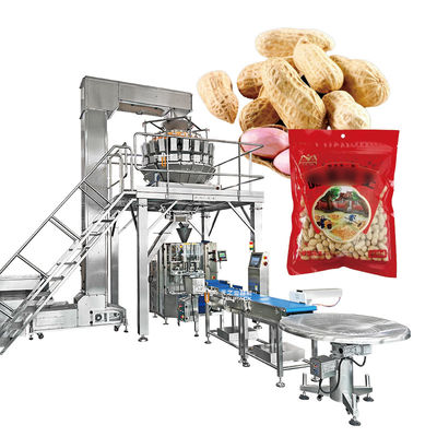 Mesin Pengemasan Kacang Kentang Pistachio Popcorn Corn Flakes Automatic Kacang Kentang Multihead Weigher Packaging Machine