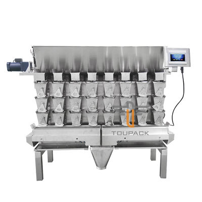 Akurasi Tinggi TOUPACK 60P/M Pickle Packaging Machine 8 Head