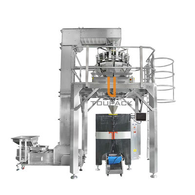 Sertifikat ISO Sensitif Tinggi 60BPM 10 Head Multihead Weigher Untuk Camilan