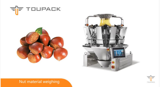 Kontrol Komputer PLC 80WPM 2.5L Nuts Packing Machine 14 Heads