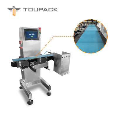 150WPM 200mm Panjang Kecepatan Tinggi Periksa Konveyor Timbang Untuk Farmasi