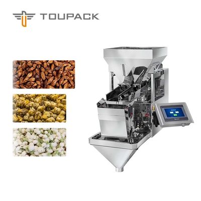 IP65 Single Head Weigher Packing Machine Untuk Biji Melon Teh Krisan