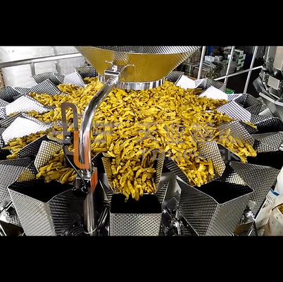 SS304 220V 380V Multihead Weigher Dengan PLC MCU 60 P/ M
