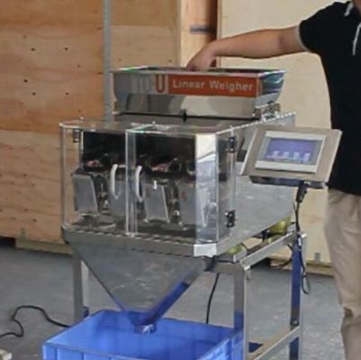 0.8KW 200g 4 Kepala 0.5L Linear Weigher Packing Machine 80 P/M