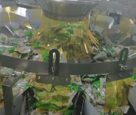 120 P/M SUS 304 Multihead Weigher Packing Machine Untuk Biji Kacang